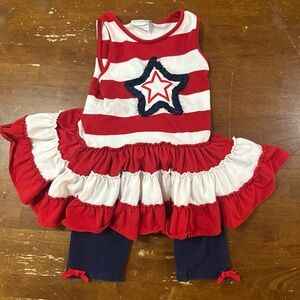 Emily Rose Red and White Striped Star Costume